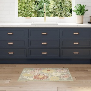 image:imageNourison Home Aloha Blue Grey 53 x 75 Area Rug  Easy Clean Non Shedding Bed Room Living Room Dining Room Kitchen 5 x 8Sage Rose