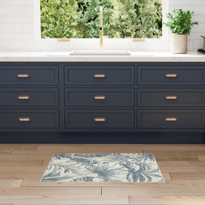 image:imageNourison Home Aloha Ivory Blue 53 x 75 Area Rug  Easy Clean Non Shedding Bed Room Living Room Dining Room Kitchen 5 x 8Ivory Blue