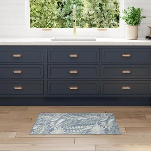 image:imageNourison Home Aloha Ivory Navy 710 x 106 Area Rug  Easy Clean Non Shedding Bed Room Living Room Dining Room Kitchen 8 x 11Blue