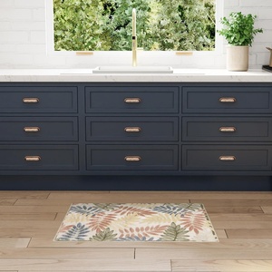image:imageNourison Home Aloha Ivory Navy 710 x 106 Area Rug  Easy Clean Non Shedding Bed Room Living Room Dining Room Kitchen 8 x 11Ivory Rose