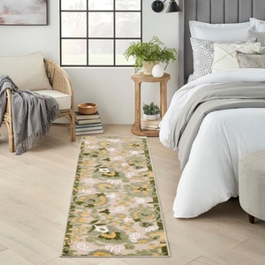 image:imageNourison Home Aloha Multicolor 3 x 5 Area Rug  Easy Clean Non Shedding Bed Room Living Room Dining Room Kitchen 3 x 5Ivory Green