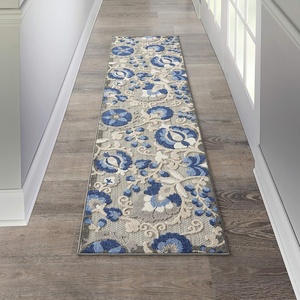 image:imageNourison Home Aloha Multicolor 3 x 5 Area Rug  Easy Clean Non Shedding Bed Room Living Room Dining Room Kitchen 3 x 5Natural Blue