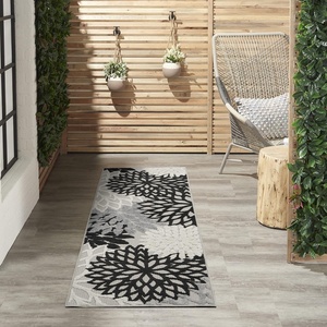 image:imageNourison Home Aloha Natural 3 x 5 Area Rug  Easy Clean Non Shedding Bed Room Living Room Dining Room Kitchen 3 x 5Black White