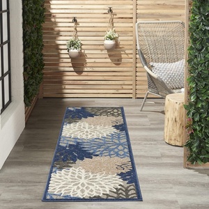 image:imageNourison Home Aloha Natural 3 x 5 Area Rug  Easy Clean Non Shedding Bed Room Living Room Dining Room Kitchen 3 x 5Blue Multicolor