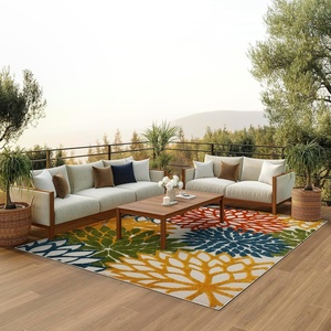 image:imageNourison Home Aloha Natural 3 x 5 Area Rug  Easy Clean Non Shedding Bed Room Living Room Dining Room Kitchen 3 x 5Turquoise Multicolor