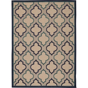 image:imageNourison Home Aloha Navy 36 x 56 Area Rug  Easy Clean Non Shedding Bed Room Living Room Dining Room Kitchen 4 x 6Navy