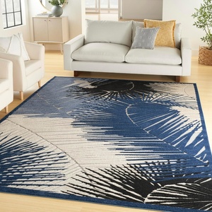 image:imageNourison Home Aloha Navy 710 x 910 Area Rug  Easy Clean Non Shedding Bed Room Living Room Dining Room Kitchen 8 x 10Navy