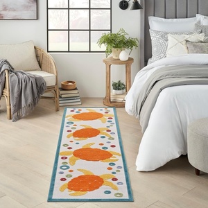 image:imageNourison Home Aloha Teal Multicolor 6 x 9 Area Rug  Easy Clean Non Shedding Bed Room Living Room Dining Room Kitchen 6 x 9Teal Multi