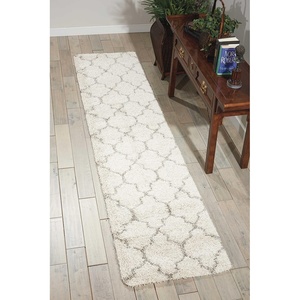 image:imageNourison Home Amore Moroccan Charcoal 32 x 5 Area Rug Easy Cleaning Non Shedding Bed Room Living Room Dining Room Kitchen 3x5Cream