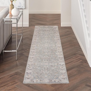 image:imageNourison Home Asher Light Grey 710 x 104 Area Rug  Easy Clean Non Shedding Bed Room Living Room Dining Room Kitchen 8 x 10Blue Ivory