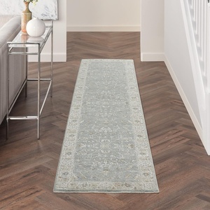 image:imageNourison Home Asher Vintage Traditional Blue 93 x 127 Area Rug Traditional Easy Clean Non Shedding Bed Room Living Room Dining Room Kitchen 9x13Blue
