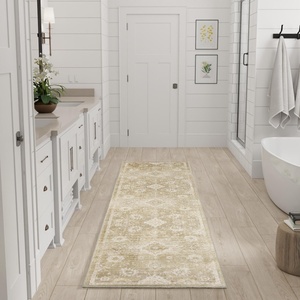 image:imageNourison Home Astra Machine Washable Ivory Gold 33 x 5 Area Rug  Easy Clean Non Shedding Bed Room Living Room Dining Room Kitchen 3 x 5Ivory Gold