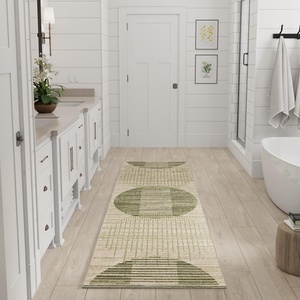 image:imageNourison Home Astra Machine Washable Ivory Olive 53 x 7 Area Rug  Easy Clean Non Shedding Bed Room Living Room Dining Room Kitchen 5 x 7Ivory Olive