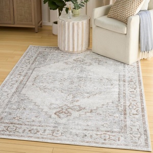 image:imageNourison Home Astra Machine Washable Rust Multicolor 33 x 5 Area Rug  Easy Clean Non Shedding Bed Room Living Room Dining Room Kitchen 3 x 5Grey