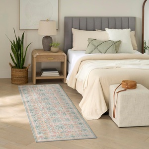image:imageNourison Home Botanical Washables Charcoal Multicolor 5 x 7 Area Rug  Easy Clean Non Shedding Bed Room Living Room Dining Room Kitchen 5 x 7Green Multicolor