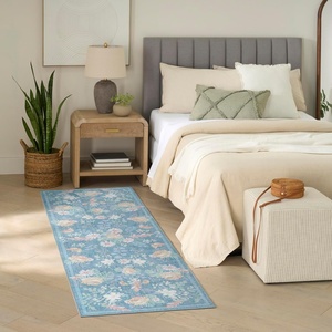 image:imageNourison Home Botanical Washables Green Multicolor 5 x 7 Area Rug  Easy Clean Non Shedding Bed Room Living Room Dining Room Kitchen 5 x 7Blue Multicolor