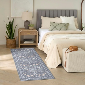 image:imageNourison Home Botanical Washables Light Blue Multicolor 5 x 7 Area Rug  Easy Clean Non Shedding Bed Room Living Room Dining Room Kitchen 5 x 7Blue Multicolor
