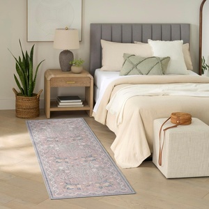 image:imageNourison Home Botanical Washables Light Blue Multicolor 5 x 7 Area Rug  Easy Clean Non Shedding Bed Room Living Room Dining Room Kitchen 5 x 7Grey Multicolor