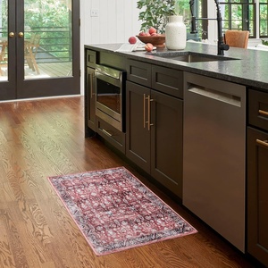 image:imageNourison Home Brilliance Machine Washable Traditional Vintage BlueBrick 4 x 6 Area Rug Easy Cleaning Non Shedding Bed Room Living Room Dining Room Kitchen 4x6BrickIvory