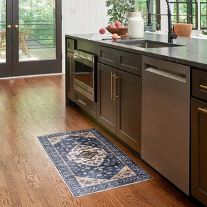 image:imageNourison Home Brilliance Machine Washable Traditional Vintage Rust Multicolor 2 x 4 Area Rug Easy Cleaning Non Shedding Bed Room Living Room Dining Room Kitchen 2x4Denim