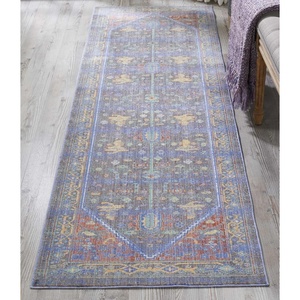 image:imageNourison Home Cambria Traditional NavyRed 2 x 511 Area Rug Easy Clean Non Shedding Bed Room Living Room Dining Room Kitchen 2x6NavyRed