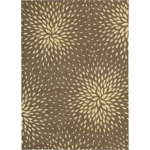 image:imageNourison Home Capri Floral Beige 53 x 75 AreaRug EasyCleaning Non Shedding Bed Room Living Room Dining Room Kitchen 5x7Mocha