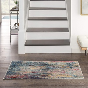 image:imageNourison Home Celestial Multicolor 3 x 5 Area Rug Abstract Easy Cleaning Non Shedding Bed Room Living Room Dining Room Kitchen 3x5Multi Color