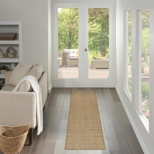 image:imageNourison Home Courtyard Jute Ivory 22 x 10 Area Rug  Easy Clean Non Shedding Bed Room Living Room Dining Room Kitchen 10 RunnerJute