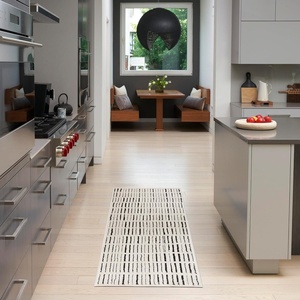 image:imageNourison Home Cozy Modern Ivory Grey 53 x 7 Area Rug  Easy Clean Non Shedding Bed Room Living Room Dining Room Kitchen 5 x 7Ivory Black