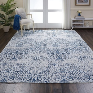 image:imageNourison Home Damask Bohemian Multicolor 8 x 10 Area Rug Easy Cleaning Non Shedding Bed Room Living Room Dining Room Kitchen 8x10IvoryNavy