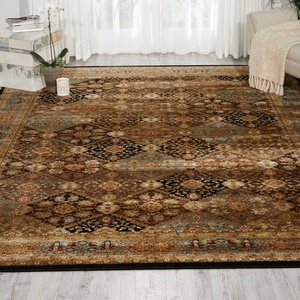 image:imageNourison Home Delano Traditional BlackBlue 67 x 96 Area Rug Easy Cleaning Non Shedding Bed Room Living Room Dining Room Kitchen 6x9Black Blue
