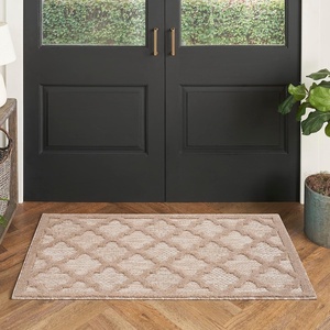 image:imageNourison Home Easy Care Natural Beige 5 x 7 Area Rug  Easy Clean Non Shedding Bed Room Living Room Dining Room Kitchen 5 x 7Natural Beige