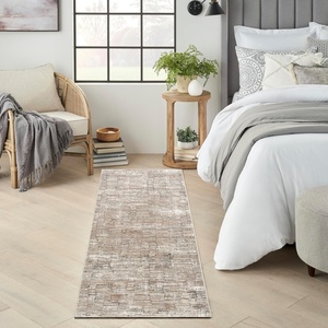 image:imageNourison Home EcoFriendly Ivory Mocha 6 x 9 Area Rug  Easy Clean Non Shedding Bed Room Living Room Dining Room Kitchen 6 x 9Ivory Mocha