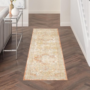 image:imageNourison Home Essentials IndoorOutdoor Distressed Beige Rust 6 x 9 Area Rug Non Shedding Easy Care Pet FriendlyBeige Rust