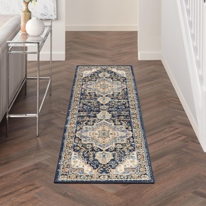 image:imageNourison Home Essentials IndoorOutdoor Distressed Beige Rust 6 x 9 Area Rug Non Shedding Easy Care Pet FriendlyNavy