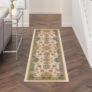 image:imageNourison Home Essentials Outdoor Ivory Blue 5 x 7 Area Rug Easy Clean Non Shedding Bed Room Living Room Dining Room Deck Backyard Patio 5x7Ivory Gold
