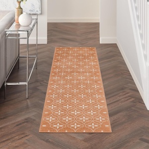 image:imageNourison Home Essentials Outdoor Navy Ivory 5 x 7 Area Rug Easy Cleaning Non Shedding Bed Room Living Room Dining Room Deck Backyard Patio 5x7Copper