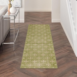 image:imageNourison Home Essentials Outdoor Navy Ivory 5 x 7 Area Rug Easy Cleaning Non Shedding Bed Room Living Room Dining Room Deck Backyard Patio 5x7Green Ivory