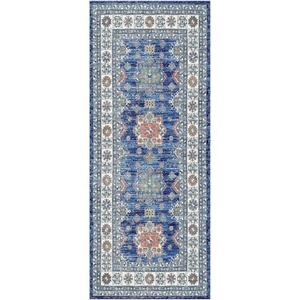 image:imageNourison Home Fulton Blue 110 x 5 Area Rug  Easy Clean Non Shedding Bed Room Living Room Dining Room Kitchen 5 RunnerBlue