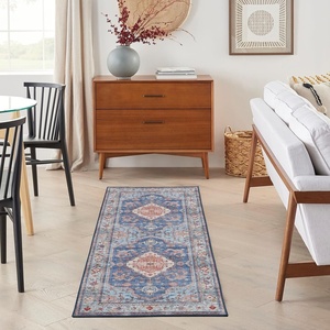 image:imageNourison Home Fulton Blue 5 x 7 Area Rug  Easy Clean Non Shedding Bed Room Living Room Dining Room Kitchen 5 x 7Blue