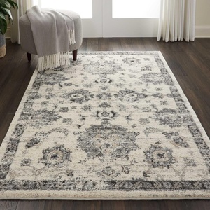 image:imageNourison Home Fusion Cream Grey 53 x 73 Area Rug  Easy Clean Non Shedding Bed Room Living Room Dining Room Kitchen 5 x 7Cream Grey