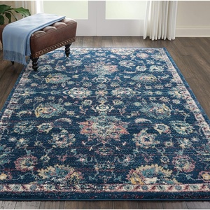 image:imageNourison Home Fusion Cream Grey 53 x 73 Area Rug  Easy Clean Non Shedding Bed Room Living Room Dining Room Kitchen 5 x 7Navy Pink