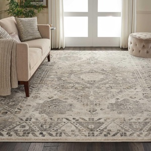 image:imageNourison Home Fusion Cream Grey 710 x 106 Area Rug  Easy Clean Non Shedding Bed Room Living Room Dining Room Kitchen 8 x 11CreamGrey
