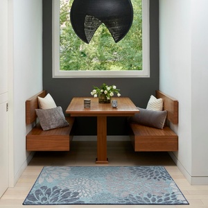 image:imageNourison Home Garden Oasis Navy 2 x 4 Area Rug  Easy Clean Non Shedding Bed Room Living Room Dining Room Kitchen 2 x 4Navy