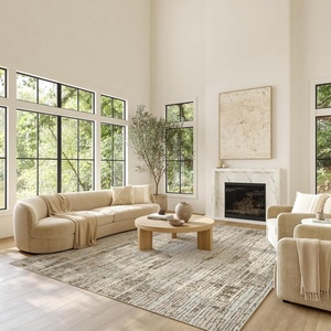 image:imageNourison Home Gentle Framework Grey 6 x 9 Area Rug  Easy Clean Non Shedding Bed Room Living Room Dining Room Kitchen 6 x 9Mocha