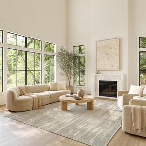 image:imageNourison Home Gentle Framework Grey 6 x 9 Area Rug  Easy Clean Non Shedding Bed Room Living Room Dining Room Kitchen 6 x 9Sage