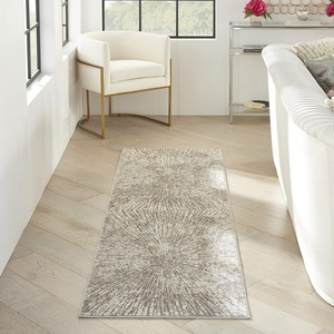 image:imageNourison Home Glow Grey Mocha 22 x 76 Area Rug  Easy Clean Non Shedding Bed Room Living Room Dining Room Kitchen 8 RunnerGrey Mocha