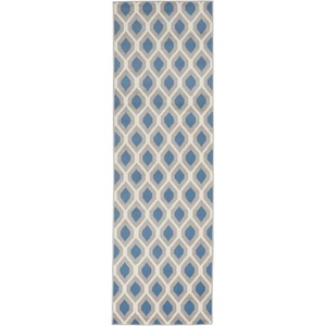 image:imageNourison Home Grafix Blue 53 x 73 Area Rug  Easy Clean Non Shedding Bed Room Living Room Dining Room Kitchen 5 x 7Blue