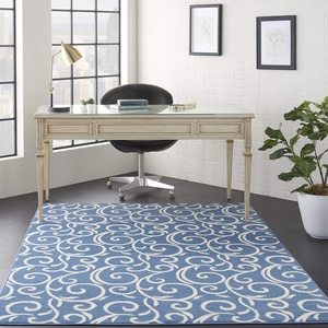 image:imageNourison Home Grafix Grey 6 x 9 Area Rug  Easy Clean Non Shedding Bed Room Living Room Dining Room Kitchen 6 x 9Blue