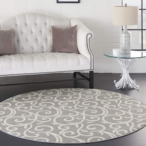 image:imageNourison Home Grafix Grey 6 x 9 Area Rug  Easy Clean Non Shedding Bed Room Living Room Dining Room Kitchen 6 x 9Grey